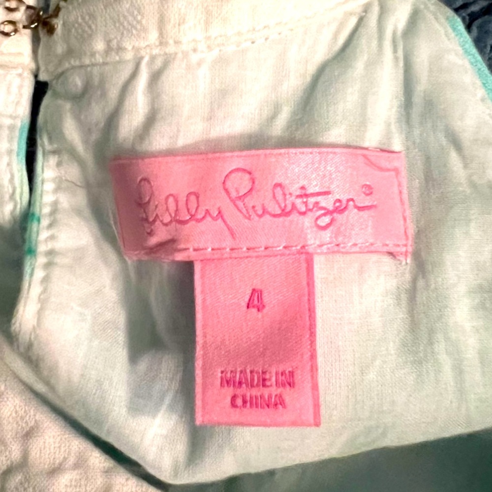 Lilly Pulitzer First Impression Pearl Shift Dress Size 4 - Picture 7 of 9